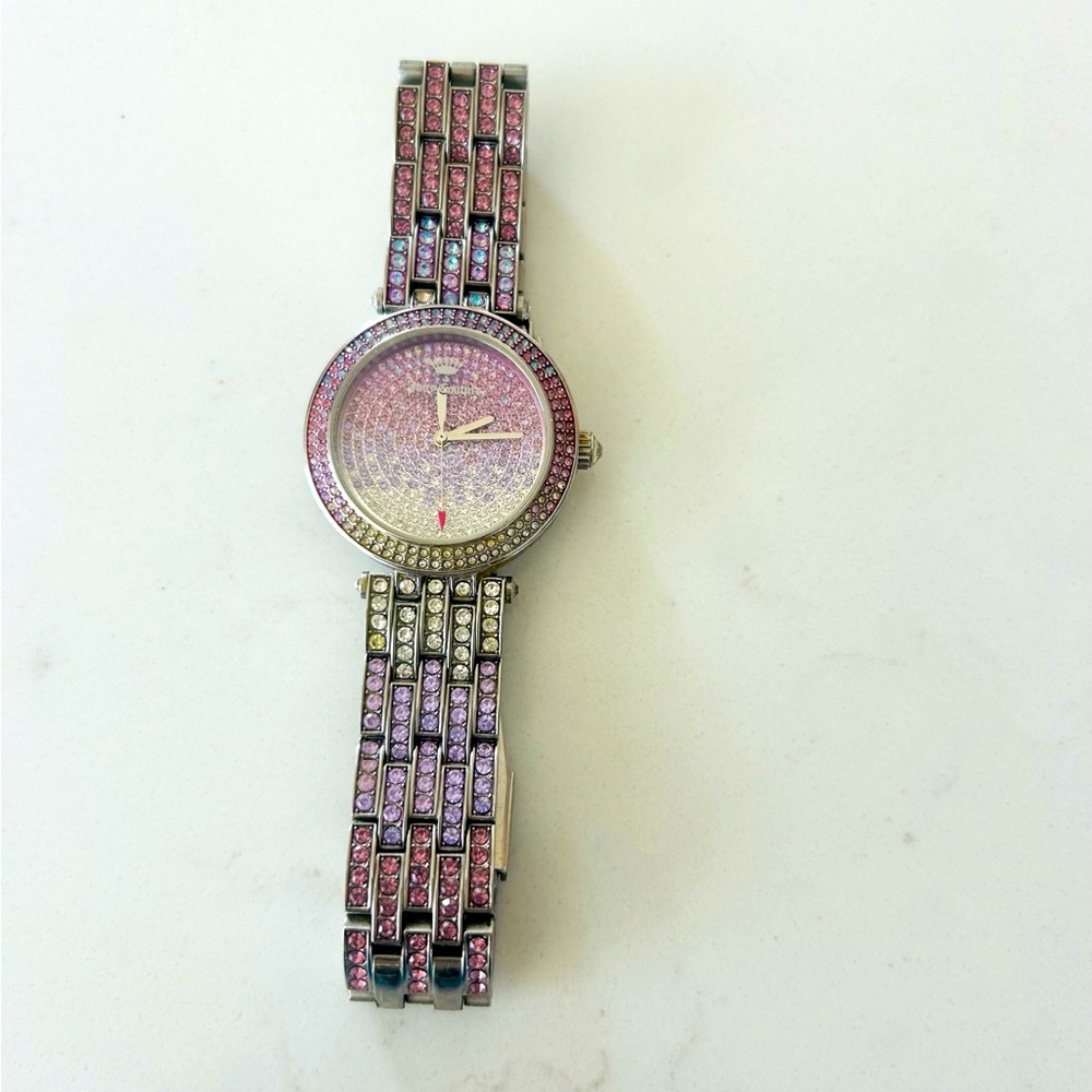 Juicy Couture Rare Vintage Stainless Steel Bling Watch